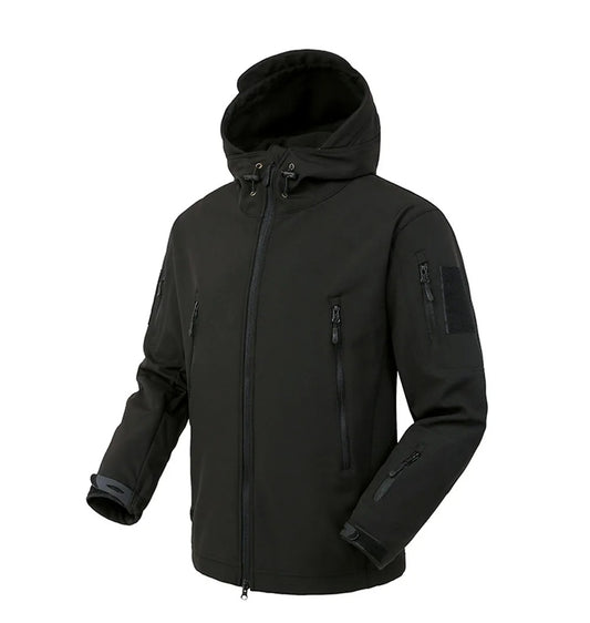 Men's Casual Stylish Windproof Hooded Soft Shell Winter Jacket