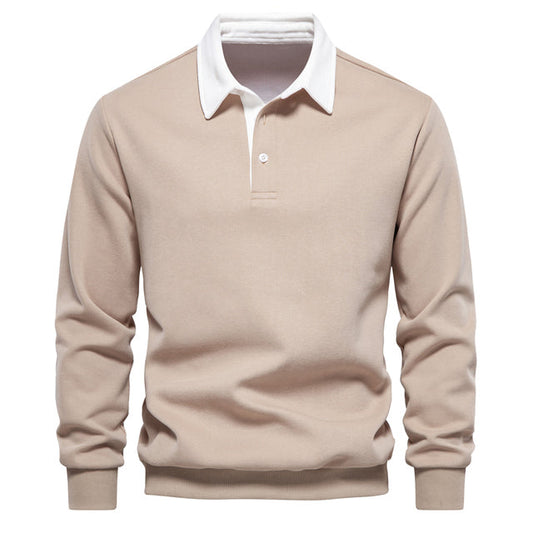 Men's Casual Buttoned Collar Polo Knitted Jumper | Ideal for Winter