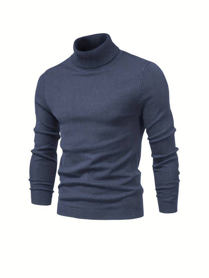 Men's Casual Slim-Fit Turtleneck Sweater | Ideal for Winter