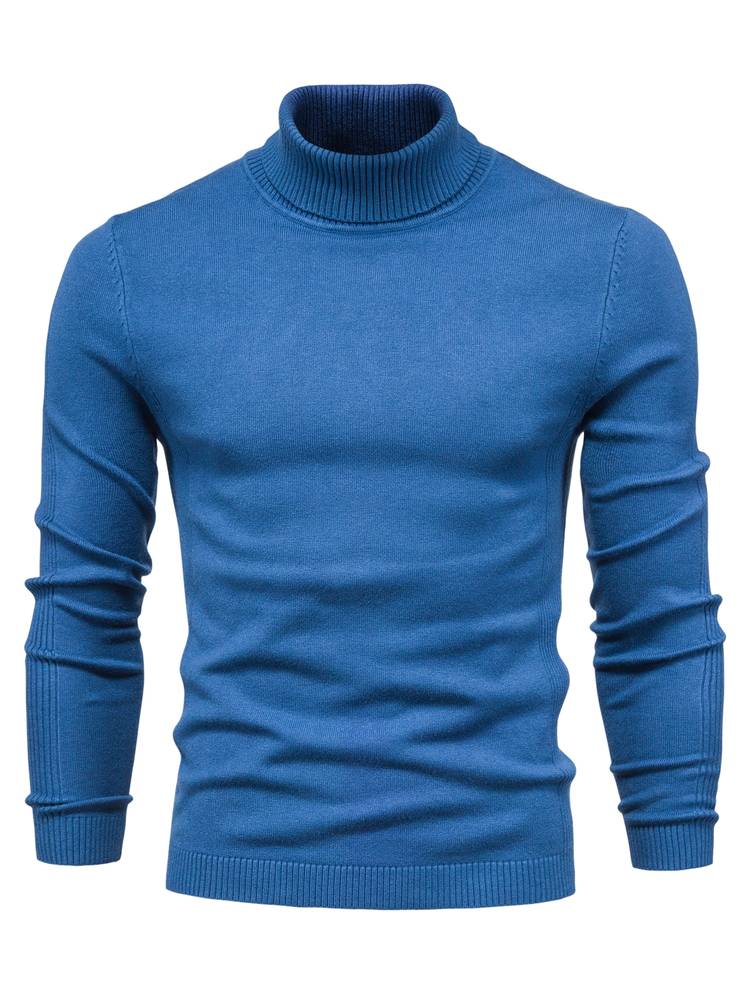 Men's Casual Slim-Fit Turtleneck Sweater | Ideal for Winter