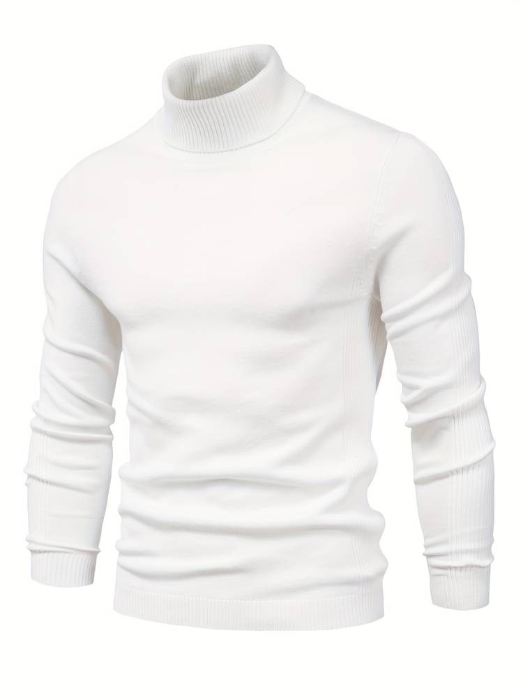 Men's Casual Slim-Fit Turtleneck Sweater | Ideal for Winter