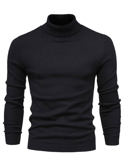 Men's Casual Slim-Fit Turtleneck Sweater | Ideal for Winter