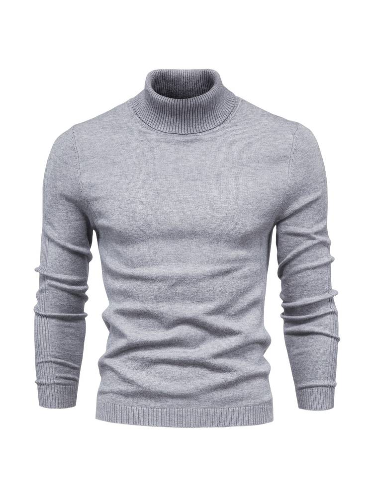 Men's Casual Slim-Fit Turtleneck Sweater | Ideal for Winter