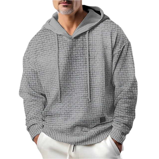 Men's Casual Hooded Wool Jumper | Ideal for Autumn/Winter