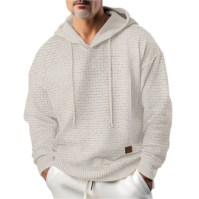 Men's Casual Hooded Wool Jumper | Ideal for Autumn/Winter