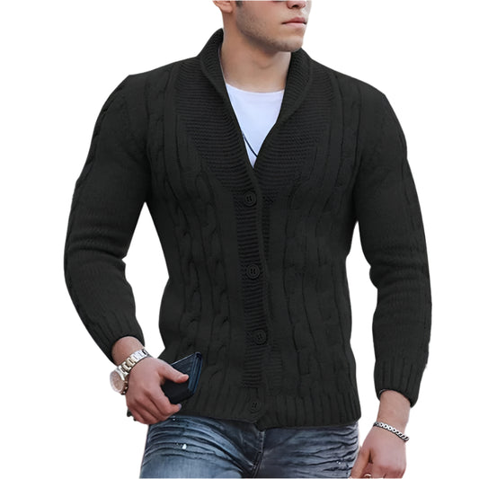 Men's Casual Slim Fit Button-Down Cardigan | Ideal for Autumn/Winter