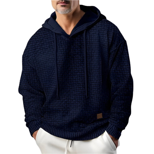 Men's Casual Hooded Wool Jumper | Ideal for Autumn/Winter