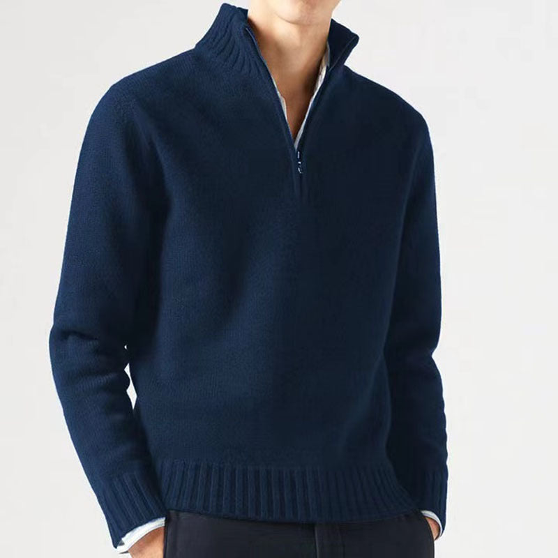 Men's Casual Knitted Quarter-Zip Sweater | Ideal for Autumn/Winter