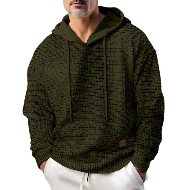 Men's Casual Hooded Wool Jumper | Ideal for Autumn/Winter